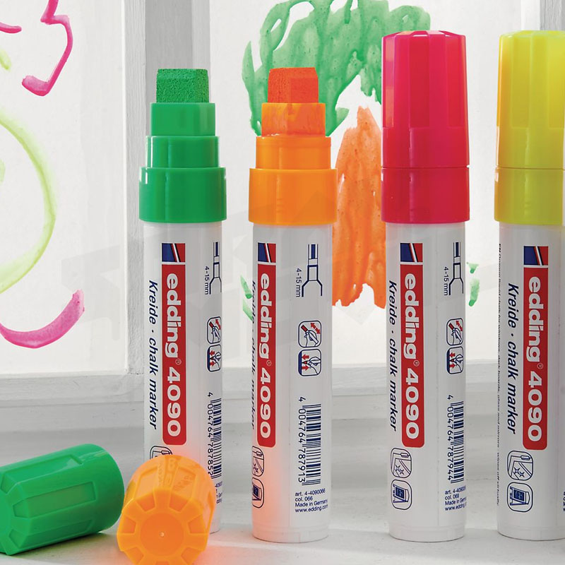 Edding 4090 - Marcador de Tiza líquida VERDE CLARO image 2